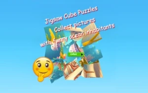 Jigsaw Cube Puzzles Collect Pictures of Funny Ocean Inhabitants - Play Free Best jigsaw-puzzles Online Game on JangoGames.com