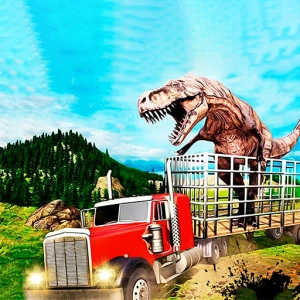 Jurassic Dino Transport Truck - Play Free Best Racing & Driving Online Game on JangoGames.com