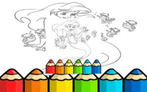 Kid Mermaids Coloring - Play Free Best kids Online Game on JangoGames.com