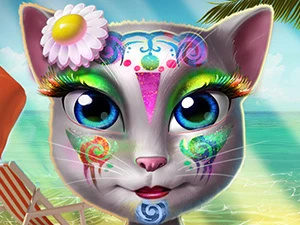 Kitty Beach Makeup - Play Free Best Dress-up Online Game on JangoGames.com