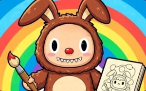 Labubu Coloring Pages - Play Free Best coloring Online Game on JangoGames.com
