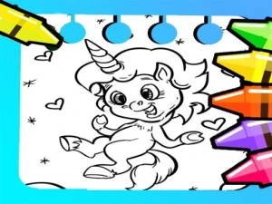 Magical Unicorn Coloring Pages - Play Free Best Girls Online Game on JangoGames.com