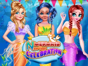 Mermaid New Year Celebration - Play Free Best Dress-up Online Game on JangoGames.com