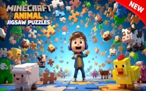 Minecraft Animal Jigsaw Puzzles - Play Free Best jigsaw-puzzles Online Game on JangoGames.com
