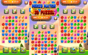 Mixed Match 3D Puzzle - Play Free Best match-3 Online Game on JangoGames.com