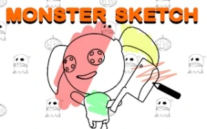 Monster Sketch Drawing Game - Play Free Best coloring Online Game on JangoGames.com