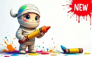 Mummy Coloring Book - Play Free Best coloring Online Game on JangoGames.com