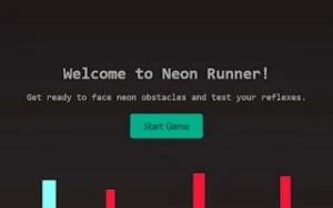 Neon Runner - Play Free Best arcade Online Game on JangoGames.com