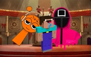 Nextbots on Minecraft Squid Game Sprunki - Play Free Best shooter Online Game on JangoGames.com