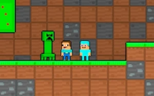 Noob and Pro Monster School - Play Free Best two-player Online Game on JangoGames.com