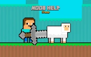 Noob Help Sheep - Play Free Best platformer Online Game on JangoGames.com