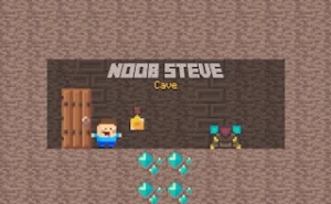 Noob Steve Cave - Play Free Best arcade Online Game on JangoGames.com