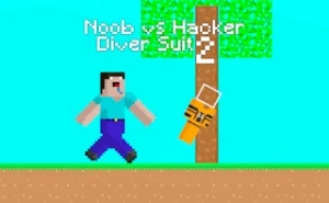 Noob vs Hacker Diver Suit - Play Free Best monster Online Game on JangoGames.com