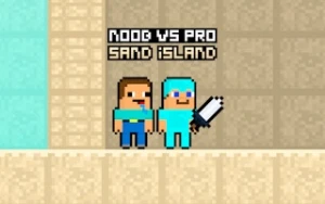 Noob vs Pro Sand island - Play Free Best two-player Online Game on JangoGames.com