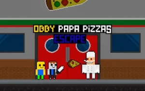 Obby Papa Pizzas Escape - Play Free Best two-player Online Game on JangoGames.com