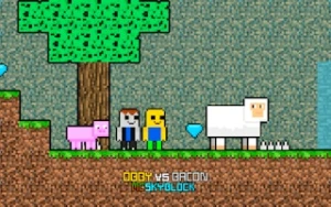 Obby vs Bacon MCSkyblock - Play Free Best two-player Online Game on JangoGames.com