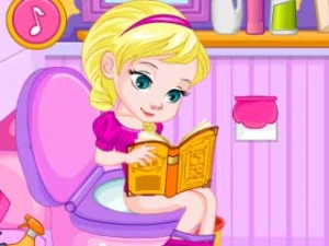 Potty Train Baby Elsa - Play Free Best Dress-up Online Game on JangoGames.com