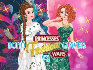 Princesses Fashion Wars: Boho VS Gowns - Play Free Best Dress-up Online Game on JangoGames.com