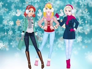 Princesses Winter Spree - Play Free Best Dress-up Online Game on JangoGames.com