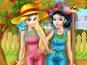 Princesses Working in the Garden - Play Free Best Dress-up Online Game on JangoGames.com