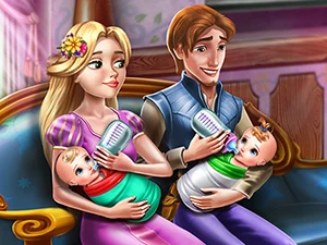 Rapunzel Twins Family Day - Play Free Best Dress-up Online Game on JangoGames.com