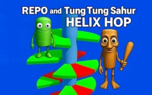 REPO and Tung Tung Sahur: Helix Hop - Play Free Best addictive Online Game on JangoGames.com
