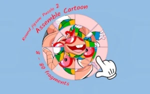 Round jigsaw Puzzle 2 - Assemble Cartoon - Play Free Best puzzle Online Game on JangoGames.com