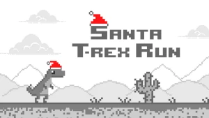 Santa T Rex Run - Play Free Best Agility Online Game on JangoGames.com