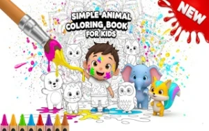 Simple Animal Coloring Book for Kids - Play Free Best coloring Online Game on JangoGames.com