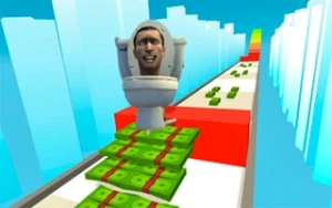 Skibidi Toilet Money Stack - Play Free Best runner Online Game on JangoGames.com
