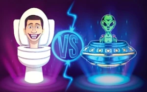 Skibidi Vs Alien - Play Free Best flight Online Game on JangoGames.com
