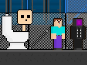 Skibidi vs Noob &amp; Cameraman - Play Free Best Arcade Online Game on JangoGames.com