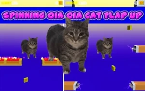 Spinning Oia Oia Cat Flap Up - Play Free Best casual Online Game on JangoGames.com