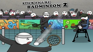 Stick Figure Badminton 2 - Play Free Best  Online Game on JangoGames.com