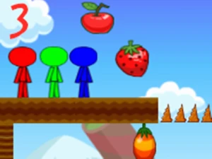 Stickman Bros In Fruit Island 3 - Play Free Best Adventure Online Game on JangoGames.com