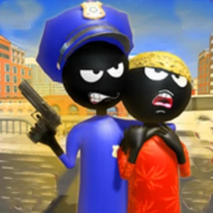 Stickman Police VS Gangsters Street Fight - Play Free Best Battle Online Game on JangoGames.com