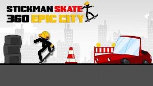 Stickman Skate 360 Epic City - Play Free Best Sports Online Game on JangoGames.com