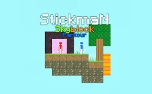 Stickman Skyblock Parkour - Play Free Best pixel Online Game on JangoGames.com