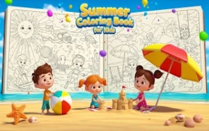 Summer Coloring Book for Kids - Play Free Best coloring Online Game on JangoGames.com