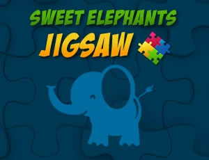 Sweet Elephants Jigsaw - Play Free Best Jigsaw Online Game on JangoGames.com