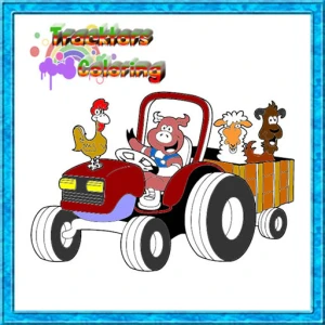 Tractor Coloring Pages - Play Free Best Art Online Game on JangoGames.com