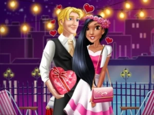 Valentines Rooftop Dinner - Play Free Best Dress-up Online Game on JangoGames.com