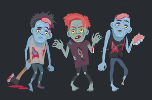 Zombies And Skeletons Coloring - Play Free Best Shooter Online Game on JangoGames.com